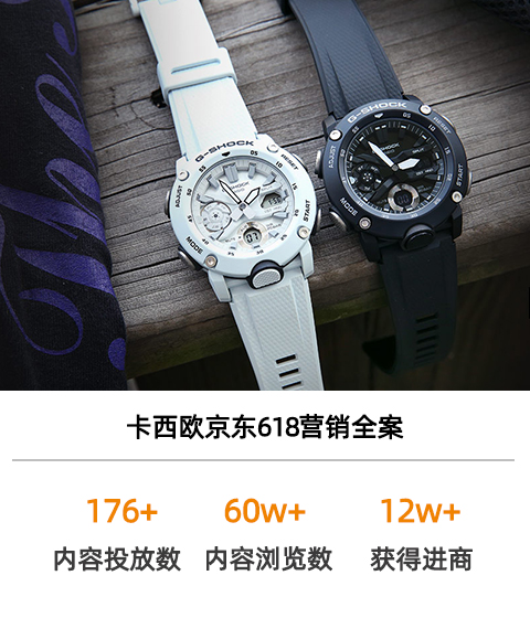 卡西歐手表x618京東內容推廣案例